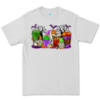 Dove Grey Halloween Gnomes Coffee Cups Premium Tee - texasbilliewilder