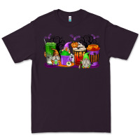 Plum Halloween Gnomes Coffee Cups Premium Tee - texasbilliewilder