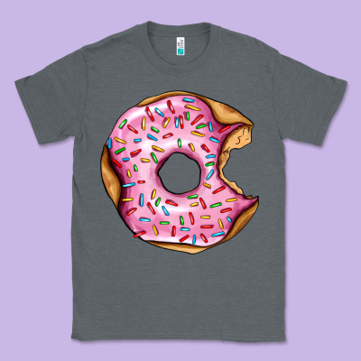 Pink Strawberry Donut Classic Tee Designed By Adodesignshop
