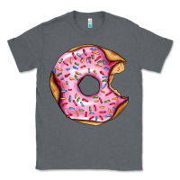 Charcoal Heather pink strawberry donut Classic Tee - AdoDesignShop