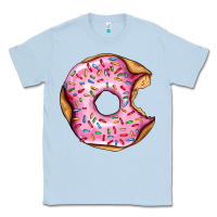 Dusty Blue pink strawberry donut Classic Tee - AdoDesignShop