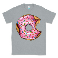 Heather Grey pink strawberry donut Classic Tee - AdoDesignShop