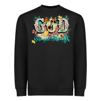 Black god is my refugee and strength Heavyweight Sweatshirt - NancyCooperArtShop
