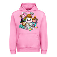 Fuchsia Pink Easter Day Camper  Happy Easter Day Urban Hoodie - CowGirlArtShop