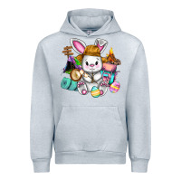 Heather Grey Easter Day Camper  Happy Easter Day Urban Hoodie - CowGirlArtShop