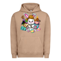 Pigment Burro Easter Day Camper  Happy Easter Day Urban Hoodie - CowGirlArtShop