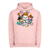Pigment Salmon Easter Day Camper  Happy Easter Day Urban Hoodie - CowGirlArtShop