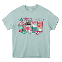 Arona nurse coffee cups Heavy Core Tee - texasbilliewilder
