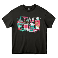 Asphalt nurse coffee cups Heavy Core Tee - texasbilliewilder
