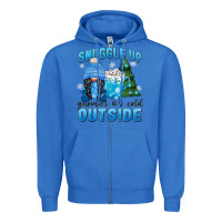 True Royal snuggle up gnomies it's cold outside Zipper Hoodie - MaliasSmallBusiness