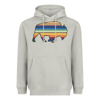 Moon Dust Aztec Bison Silhouette Heavyweight Hoodie - Bettercallsaul