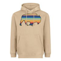 Mushroom Aztec Bison Silhouette Heavyweight Hoodie - Bettercallsaul