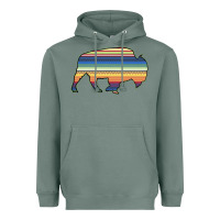 Sage Aztec Bison Silhouette Heavyweight Hoodie - Bettercallsaul