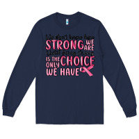 Navy breast cancer malia Long Sleeve Tee - MaliasSmallBusiness