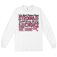 White breast cancer malia Long Sleeve Tee - MaliasSmallBusiness