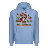 Colony Blue Dia De Los Muertos Premium Hoodie - texasbilliewilder