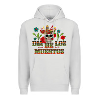 Dove Grey Dia De Los Muertos Premium Hoodie - texasbilliewilder