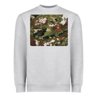 Heather Grey black and brown cowhide camouflage Heavyweight Sweatshirt - BarkalooDesign