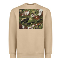 Mushroom black and brown cowhide camouflage Heavyweight Sweatshirt - BarkalooDesign