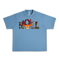 Pebble Blue noel reindeer Urban Heavy Tee - AdoDesignShop