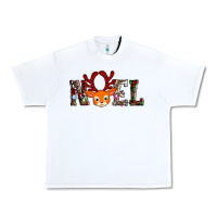White noel reindeer Urban Heavy Tee - AdoDesignShop