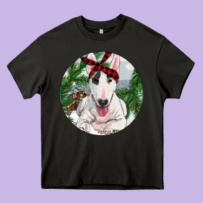 Bull Terrier And Farm Heavy Core Tee Designed By Ranaportraitstore