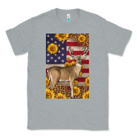 Heather Grey Western American Deer Classic Tee - LillyAllenDesigns
