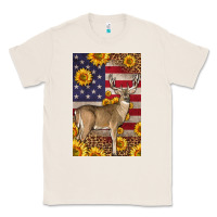 Natural Western American Deer Classic Tee - LillyAllenDesigns