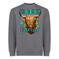 Storm i'm freakin freezin long haired cow Heavyweight Sweatshirt - Jasminsmagicworld
