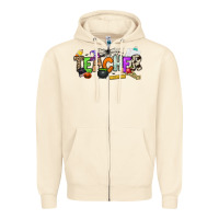 Sandshell halloween teacher Zipper Hoodie - NancyCooperArtShop