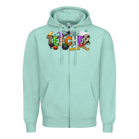 Seafoam halloween teacher Zipper Hoodie - NancyCooperArtShop