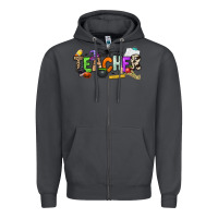 Smoke halloween teacher Zipper Hoodie - NancyCooperArtShop