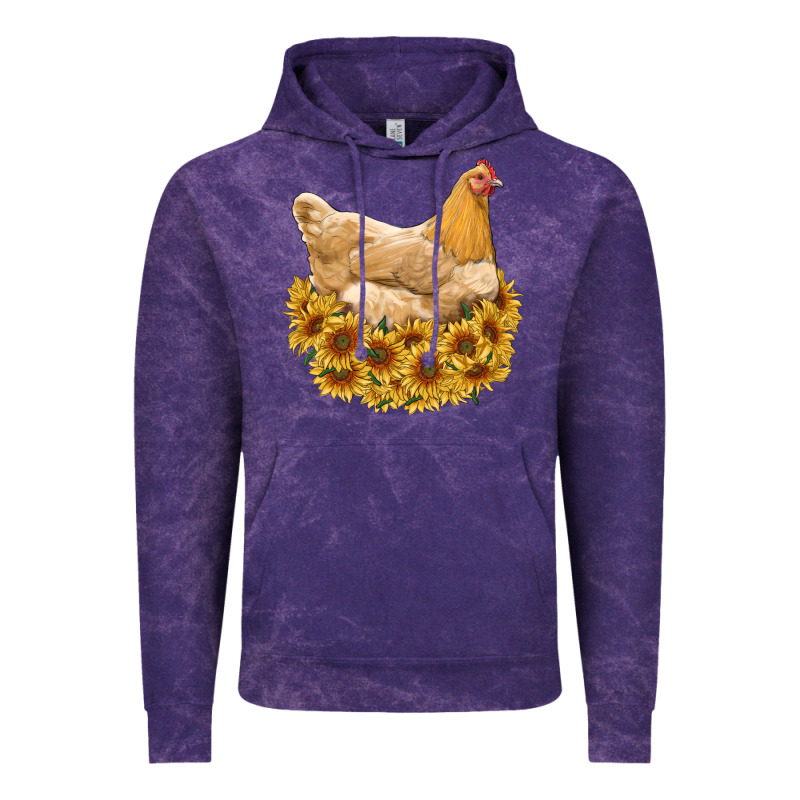 Chicken With Sunflowers Vintage Hoodie by RanaPortraitStore | Teevron