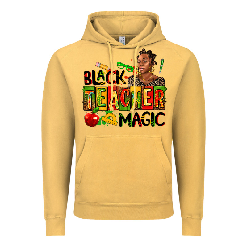 Black Teacher  Magic Vintage Hoodie by AdoDesignShop | Teevron