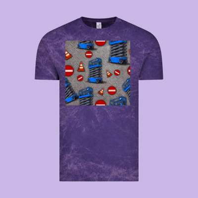 Scissor Lift Seamless Pattern Vintage Tee Designed By Bundleandbundleshop