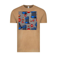 Vintage Camel scissor lift seamless pattern Vintage Tee - BundleAndBundleShop