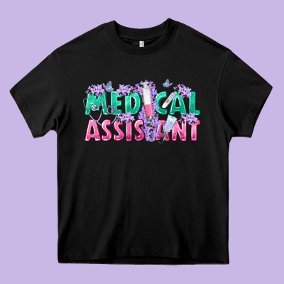 Medical Assistant Heavy Core Tee Designed By Texasbilliewilder