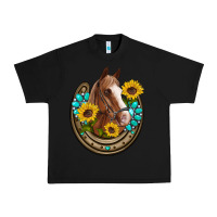 Black western horseshoe horse sunflowers gemstone Urban Heavy Tee - Artiststas