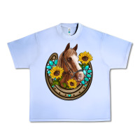 Grape Ice western horseshoe horse sunflowers gemstone Urban Heavy Tee - Artiststas
