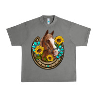 Tornado western horseshoe horse sunflowers gemstone Urban Heavy Tee - Artiststas
