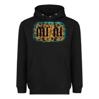 Black Leopard Patterned Mini Tried Heavyweight Hoodie - Bettercallsaul