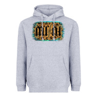 Heather Grey Leopard Patterned Mini Tried Heavyweight Hoodie - Bettercallsaul