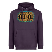 Plum Leopard Patterned Mini Tried Heavyweight Hoodie - Bettercallsaul
