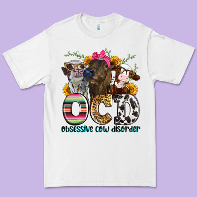 Ocd Obsessive Cow Disorder Premium Tee Designed By Zillion Design Studio