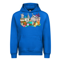 Cobalt Easter Hippopotamus coffee cups Easter Day Urban Hoodie - CowGirlArtShop