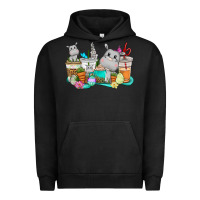 Easter Hippopotamus Coffee Cups Easter Day Urban Hoodie | Teevron