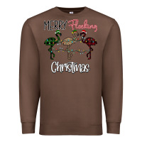 Chestnut Merry Flocking Christmas Premium Sweatshirt - Bettercallsaul
