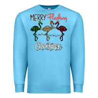 Ocean Blue Merry Flocking Christmas Premium Sweatshirt - Bettercallsaul