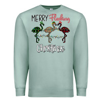 Seafoam Merry Flocking Christmas Premium Sweatshirt - Bettercallsaul
