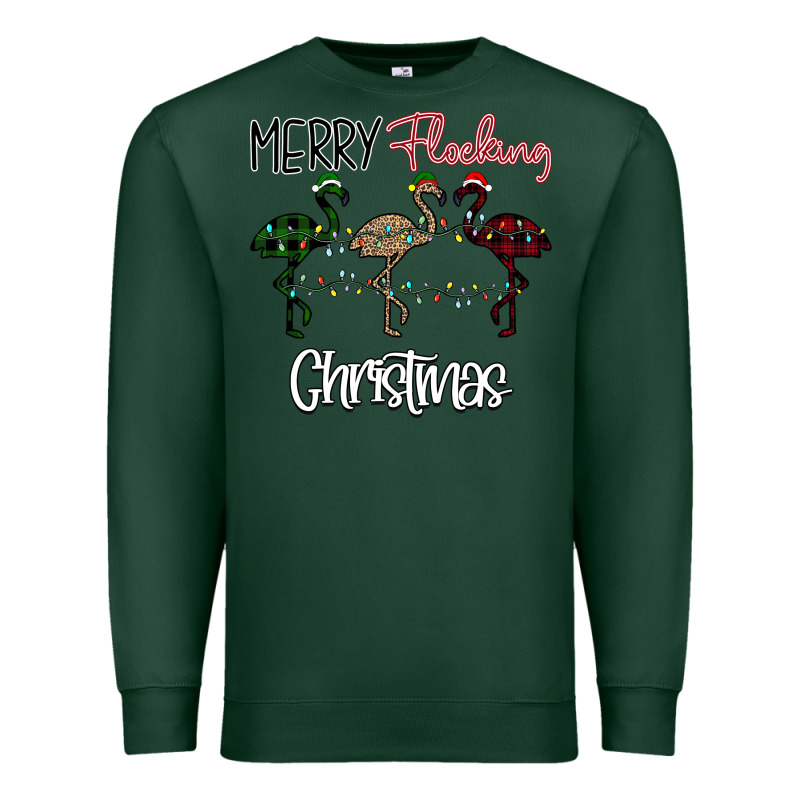 Merry Flocking Christmas Premium Sweatshirt by Bettercallsaul | Teevron